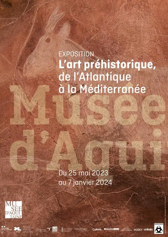 Affiche de l'exposition L'art Préhistorique à Bordeaux